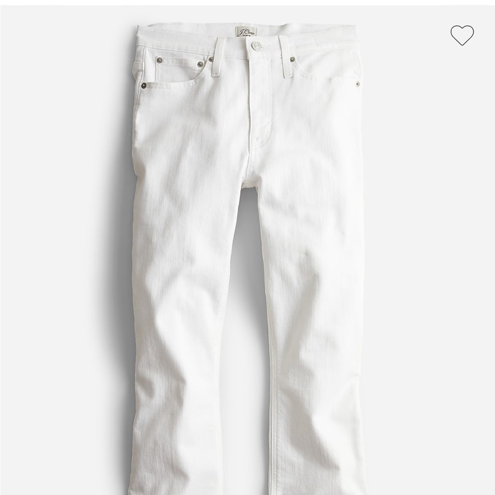 Never Worn J. Crew White Cropped Bootcut Jeans